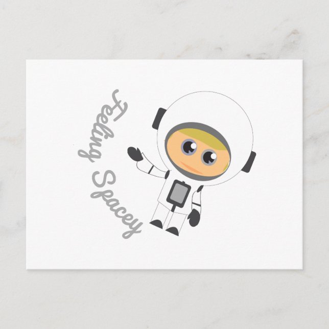 Gefühl Spacey Postkarte (Vorderseite)