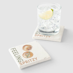 Gefühl Spritzy Orange Cocktail Steinuntersetzer