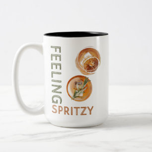 Gefühl Spritzy Orange Cocktail Zweifarbige Tasse