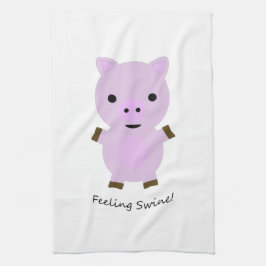 Gefühl Swine Pig Geschirrtuch