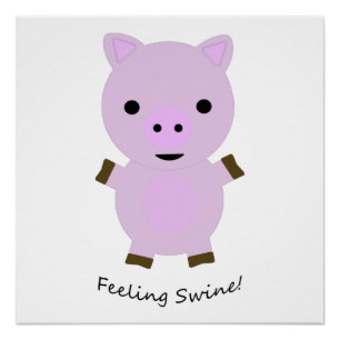 Gefühl Swine Pig Poster