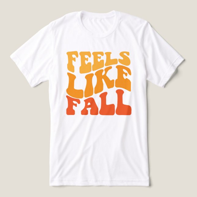 Gefühl wie Fall Tri-Blend Shirt (Design Vorderseite)