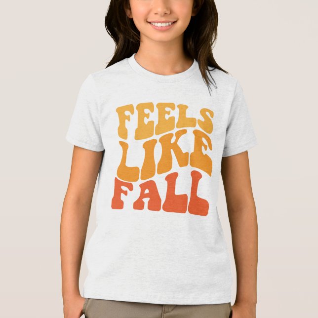 Gefühl wie Fall Tri-Blend Shirt (Vorderseite)