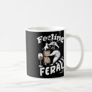 Gefühl Wilde Opossum Raccoon und Wilde Girl Kaffeetasse