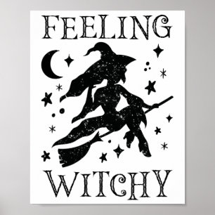 Gefühl Witchy Funny Halloween Witch Vibes Kinda N Poster