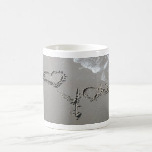 Gefühle im Sand Kaffeetasse