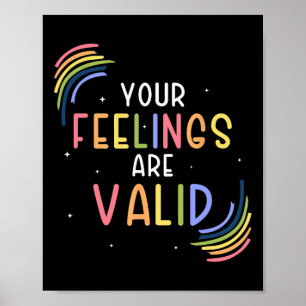 Gefühle sind ein gültiger Berater für psychische G Poster