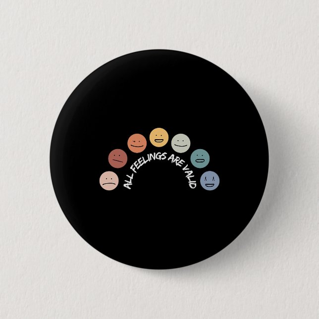 Gefühle sind gültig Monat E Button (Vorderseite)