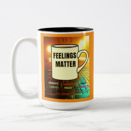 GEFÜHLE SIND VON TASSE! ZWEIFARBIGE TASSE
