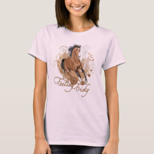 Gefühls-Frisky Damen-lange Hülse (angepasst) T-Shirt