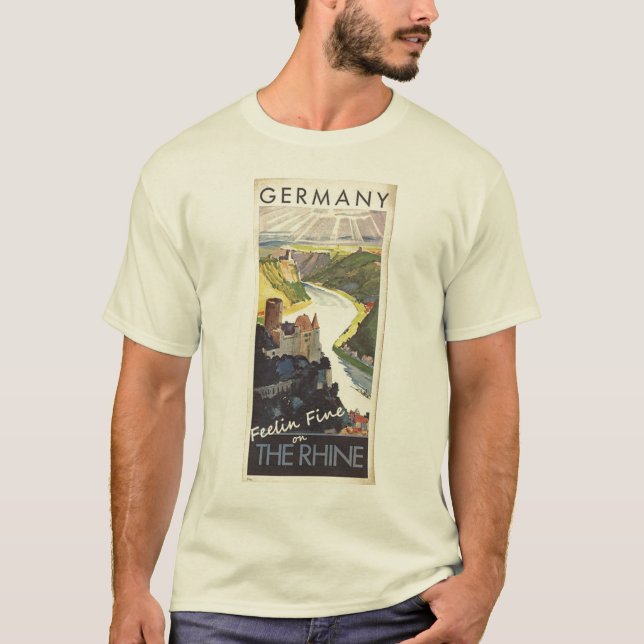 Gefühls-Geldstrafe auf dem Rhein T-Shirt (Vorderseite)