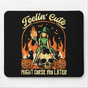 Gefühls Niedlicher Fluch zu Halloween Bla Mousepad