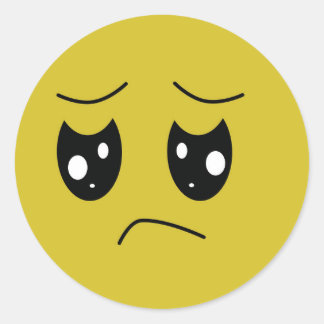 Gefühlsstörung Runder Aufkleber