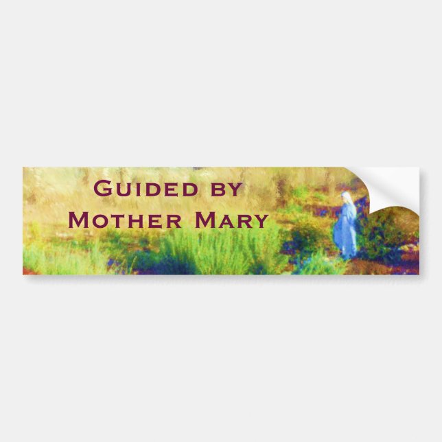 Geführt durch Mutter-Mary-Autoaufkleber Autoaufkleber (Vorne)