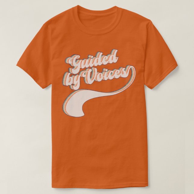 Geführt von Stimmen Retro T-Shirt (Design vorne)