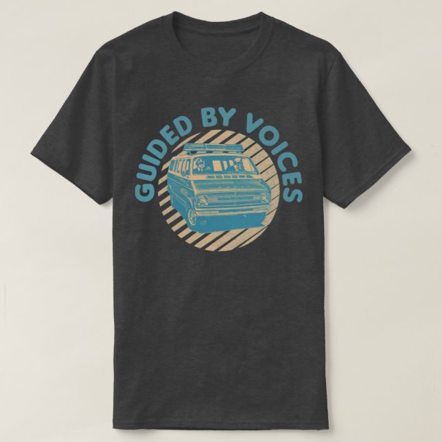 Geführt von Voices Retro Ventilator Art Design T-Shirt (Design vorne)