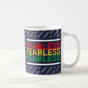 GEFÜHRTE Christliche Schrift Psalm 27 Blue Kaffeetasse