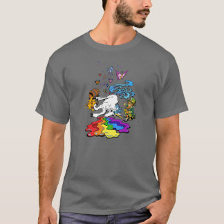 Geführtes heraus Einhorn-T-Shirt T-Shirt