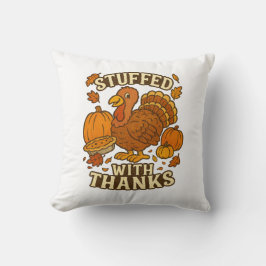 gefüllt mit Dank Erntedank Kissen