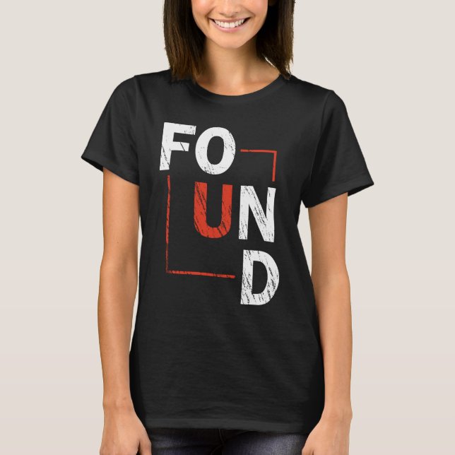GEFUNDEN T-Shirt (Vorderseite)