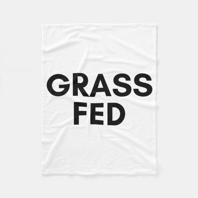 gefüttert Gras Fleecedecke (Vorderseite)