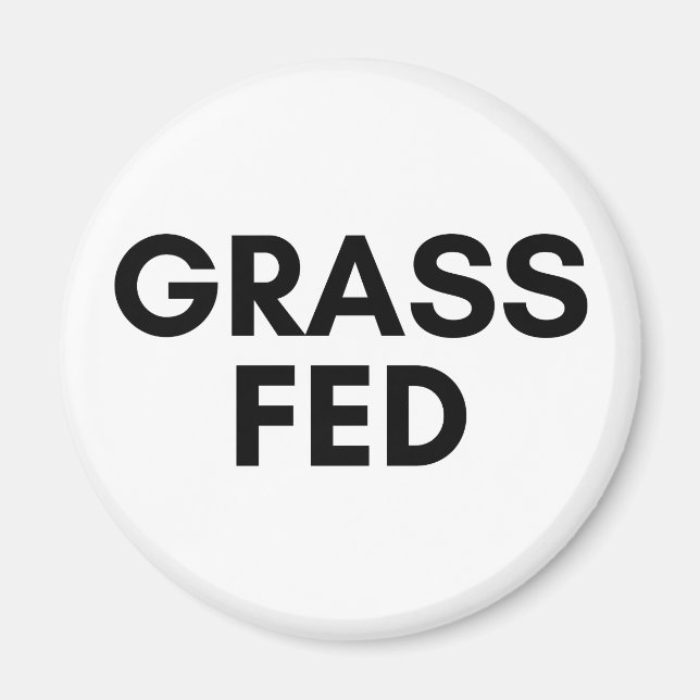 gefüttert Gras Magnet (Vorne)