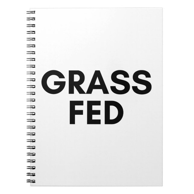 gefüttert Gras Notizblock (Vorderseite)