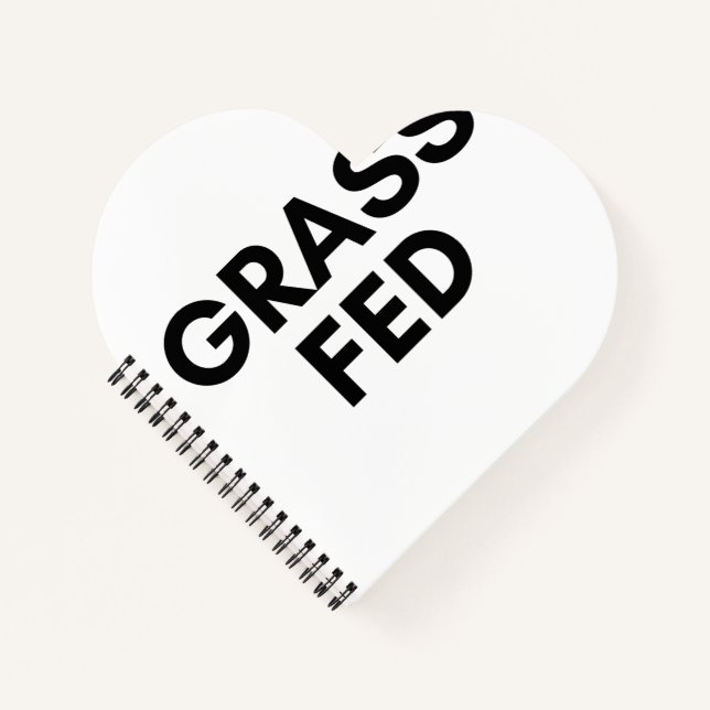 gefüttert Gras Notizbuch (Vorderseite)