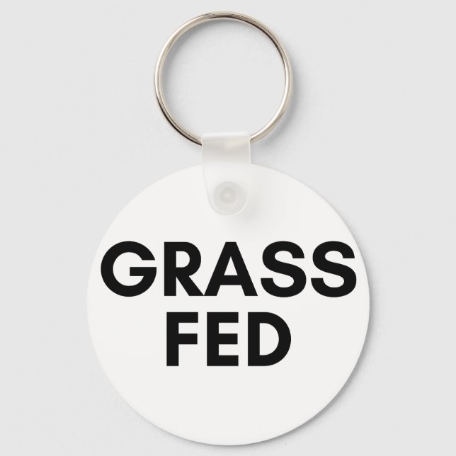 gefüttert Gras Schlüsselanhänger (Vorderseite)
