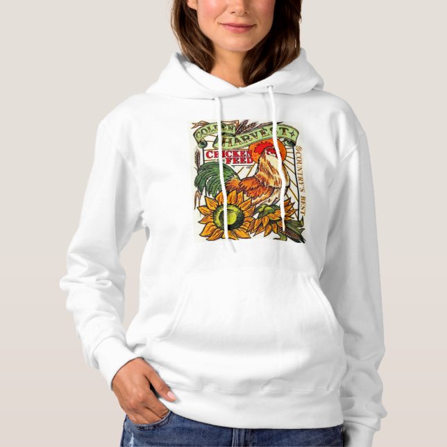 "Gefüttert Hühner" Hoodie (Vorderseite)