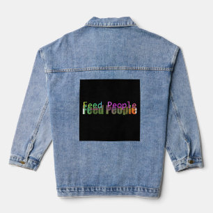 Gefüttert Menschen Jeansjacke