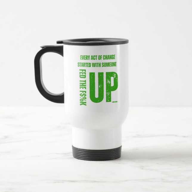 Gefüttert und aufgefüllt - Tasse (Links)