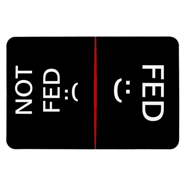Gefüttert und nicht Gefüttert Großmagnet Magnet (Horizontal)