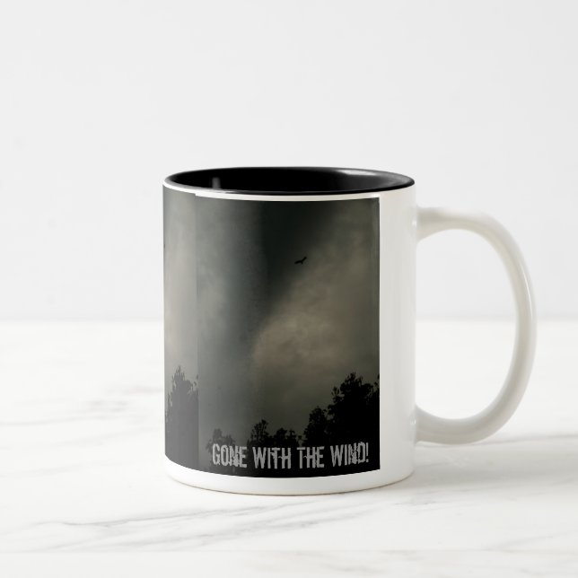 Gegangen mit dem Wind! - Besonders angefertigt Zweifarbige Tasse (Rechts)