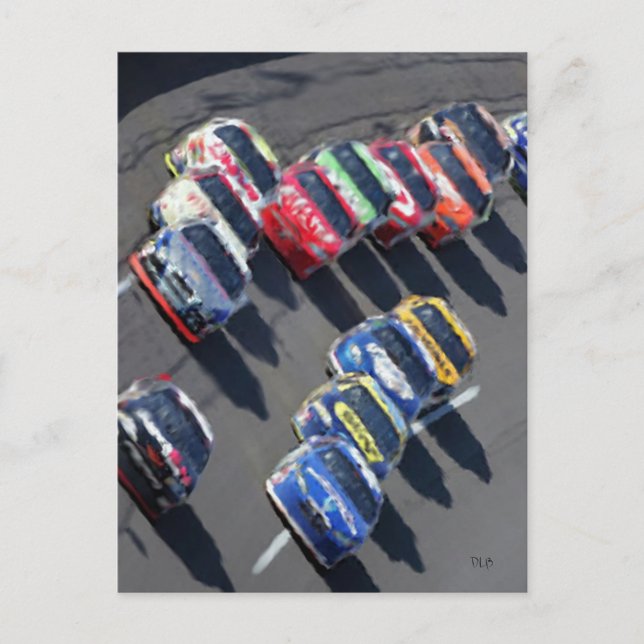 Gegangene laufende Postkarte (Vorderseite)