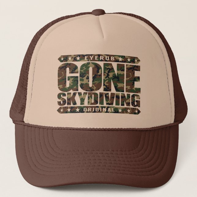 GEGANGENE SKYDIVING - I mit Fallschirm Truckerkappe (Vorderseite)