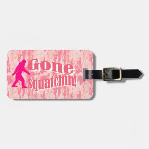 Gegangene squatchin Rosa-Camouflage Gepäckanhänger