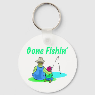 Gegangener Fishin Schlüsselanhänger