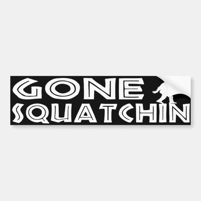 Gegangener Squatchin Autoaufkleber (Vorne)