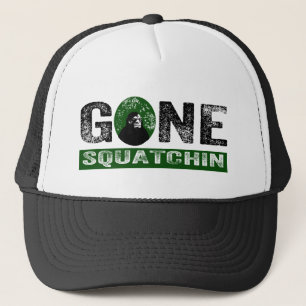 Gegangener Squatchin (grüner) Schmutz Squatch Truckerkappe