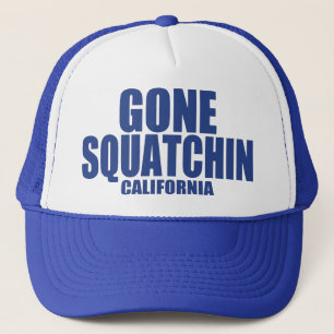 GEGANGENER SQUATCHIN Kalifornien Hut (blau) Truckerkappe