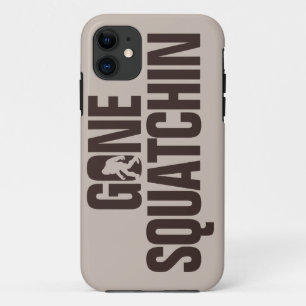 Gegangener Squatchin Tan und Braun iPhone 11 Hülle