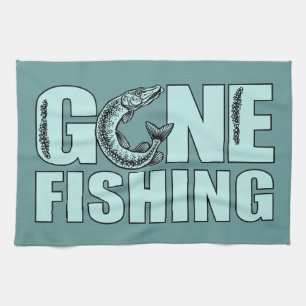 GEGANGENES FISCHENDES kundenspezifisches Handtuch