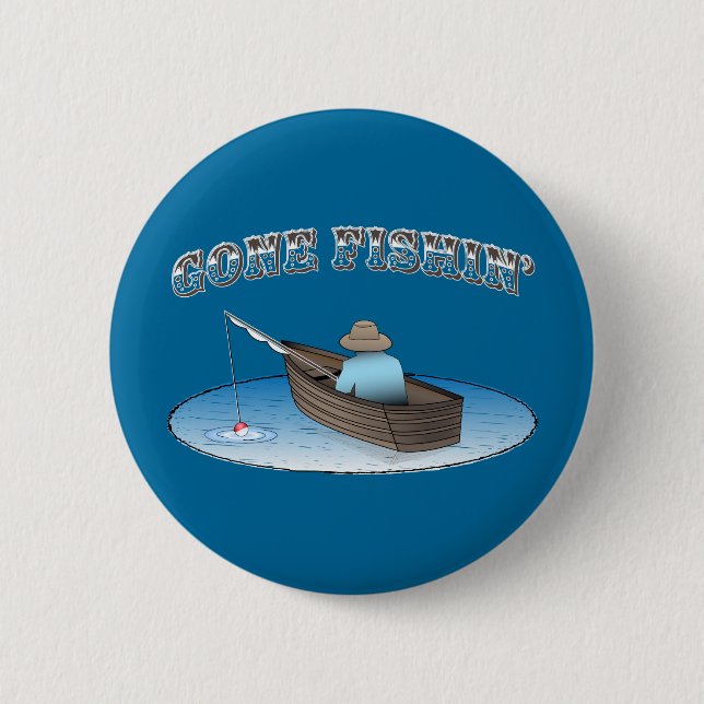 Gegangenes Fishin Button (Vorderseite)