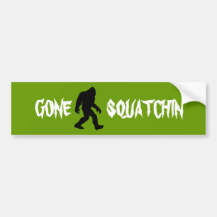 Gegangenes Squatchin Autoaufkleber