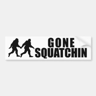 Gegangenes Squatchin Autoaufkleber