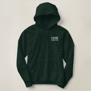Gegangenes squatchin bestickter hoodie