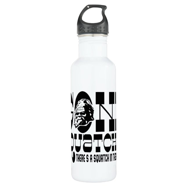 Gegangenes Squatchin - es gibt ein Squatch in Trinkflasche (Vorderseite)