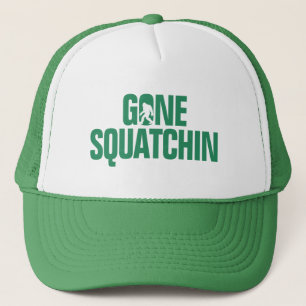 Gegangenes Squatchin - Grün-/weißeSilhouette Truckerkappe