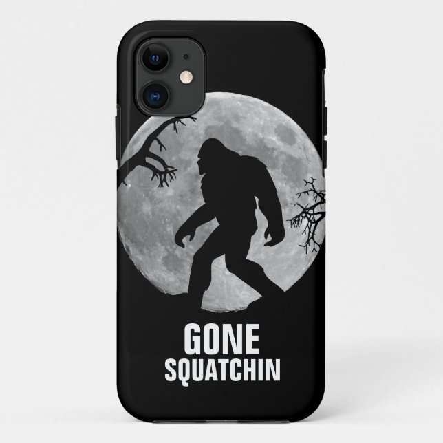 Gegangenes Squatchin mit Mond und Silhouette Case-Mate iPhone Hülle (Rückseite)
